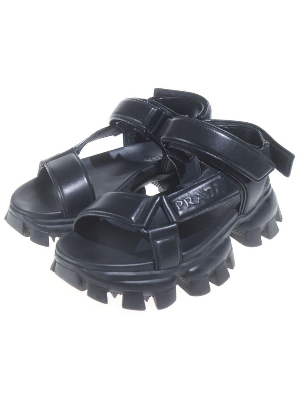 Prada Padded Nappa Leather Sport Sandals